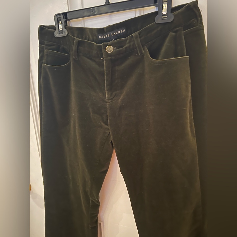 Ralph Lauren Bootcut Velvet pants size 10